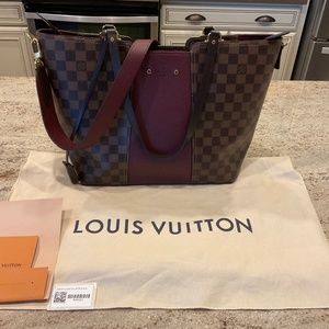 JERSEY DAMIER EBENE BORDEAUX USED ONCE !